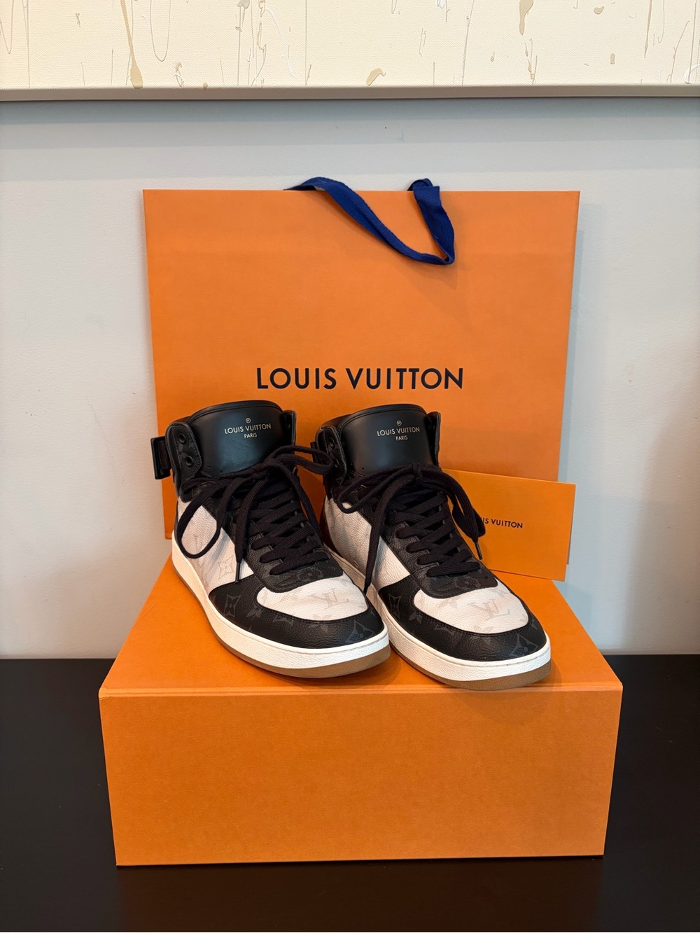 Louis Vuitton Men's Rivoli High ‘Tri-Color’ Sneakers